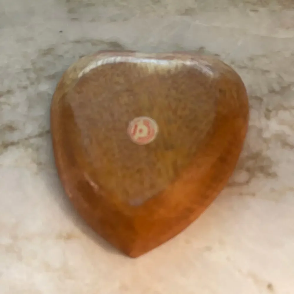 Heart-Shaped Wooden Bowl